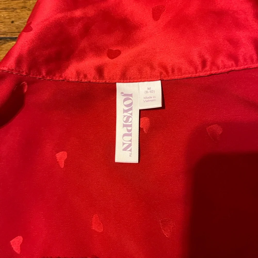 Red Satin Women's Sleep Shirt